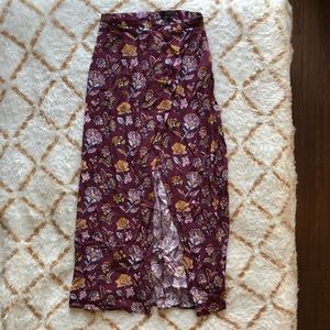 Patterned Maxi Skirt